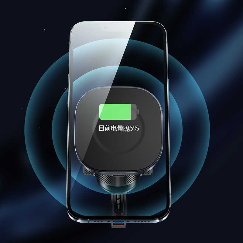 Benks CZ02 Pro Kablosuz Şarjlı Araç Telefon Tutucu - 6 Benks CZ02 Pro Kablosuz Şarjlı Araç Telefon Tutucu - 6